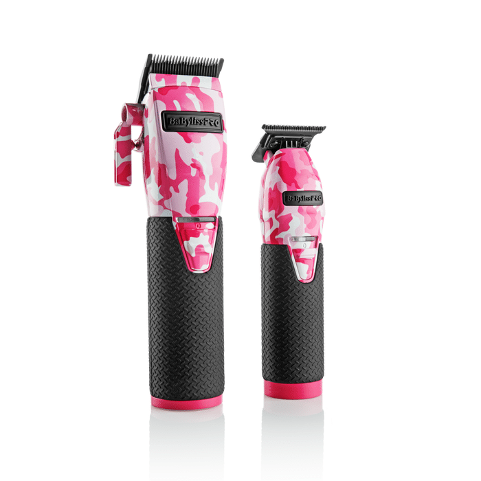 BabylissPro LimitedFX Pink Camo Clipper and Trimmer Combo #FXHOLPKCAMPK